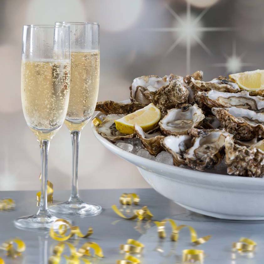 Festive mignonettes for oysters