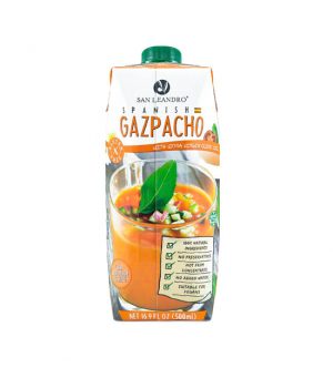 Gazpacho San Leandro avec huile d'olive extra vierge Gazpacho San Leandro avec huile d'olive extra vierge