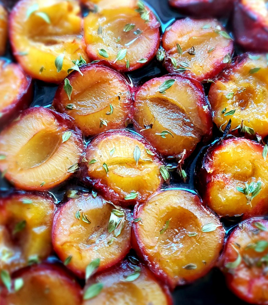 Oven-Roasted Plums