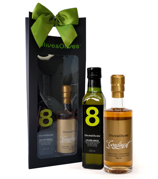O&O 8 Extra Virgin Olive Oil and O&O White Condiment Gift Set