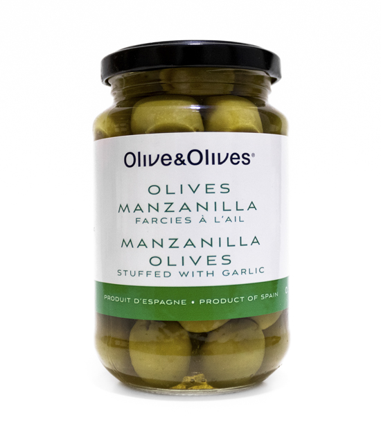 O&O Manzanilla Olives stuffed with Garlic